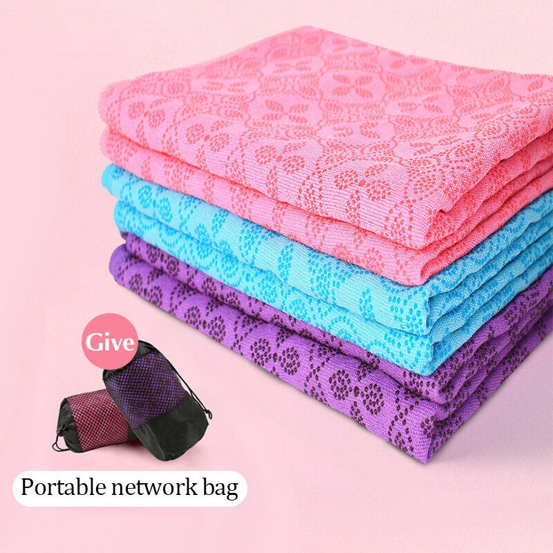 183*63cm Portable Yoga Mat Pilates Accessories Gymnastics Anti-slip Sweat-absorbent Workout Mat Bag Pregnant Women Exercise Gym