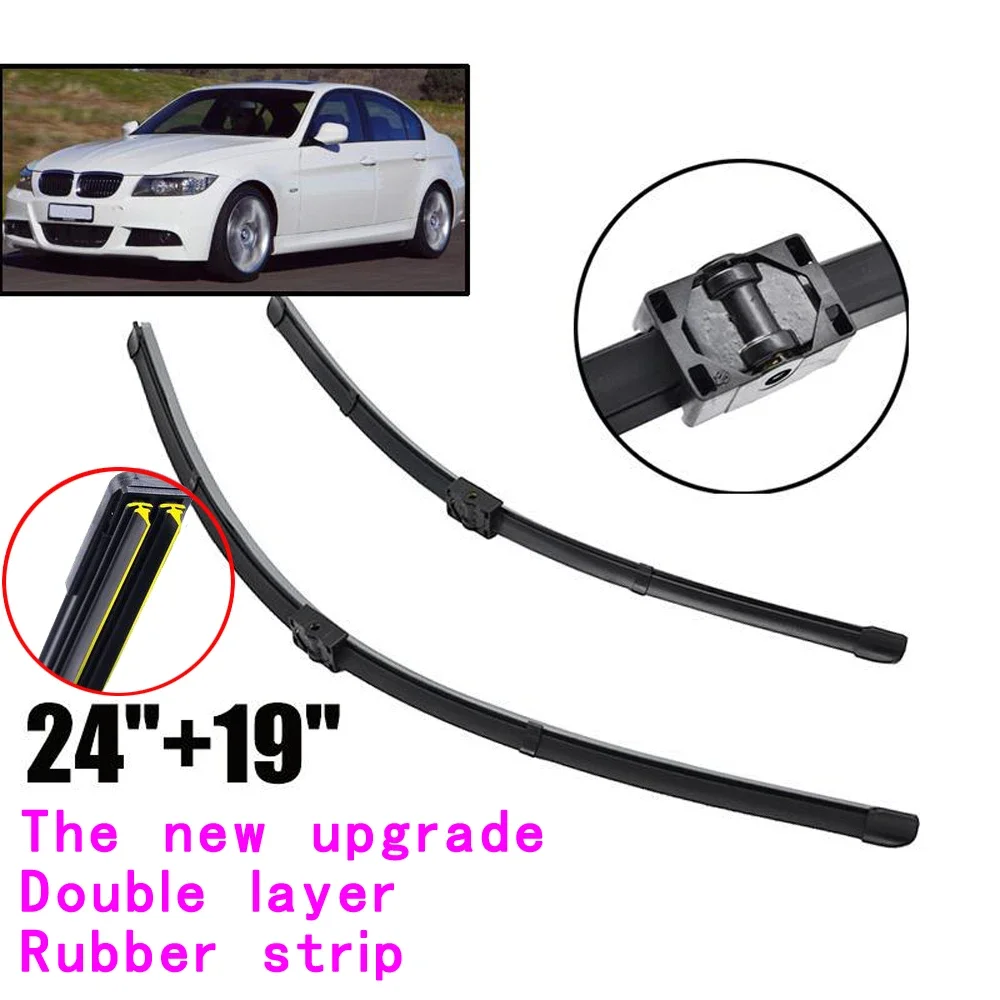 adohon Windshield Windscreen Wiper Blades For BMW 3 Series E90 E91 Front Window Set 2005 2006 2007 2008 2009