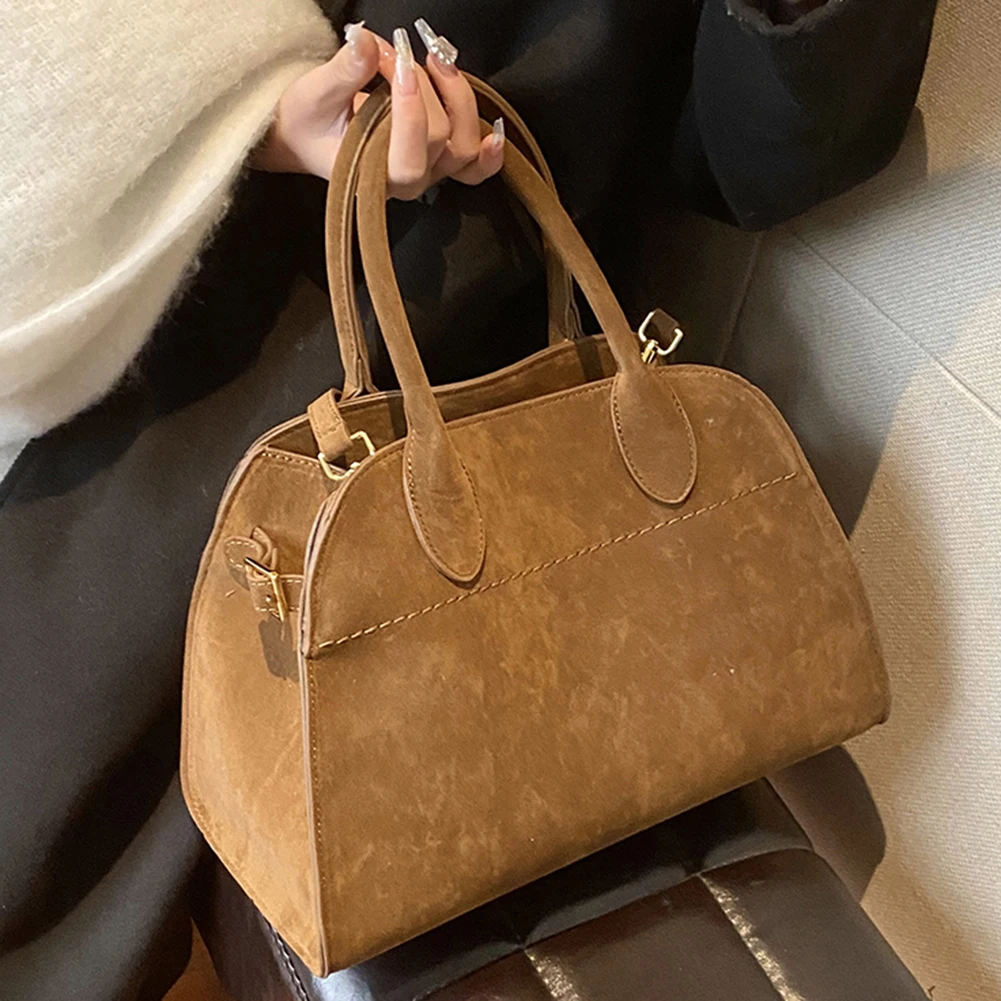 2023 Luxury Margaux 15 Suede Handbags Large Capacity Senior The Tote Bags Ladies High Quality Retro Crossbody Bags Designer Bags