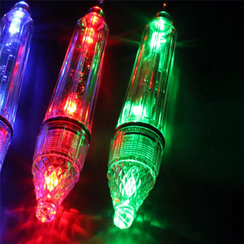 

AED2-3 шт. водонепроницаемые фонари для рыбалки, светодиодные мигающие мини-подводные фонари с глубоким падением, приманка для рыбы, свет для рыбы