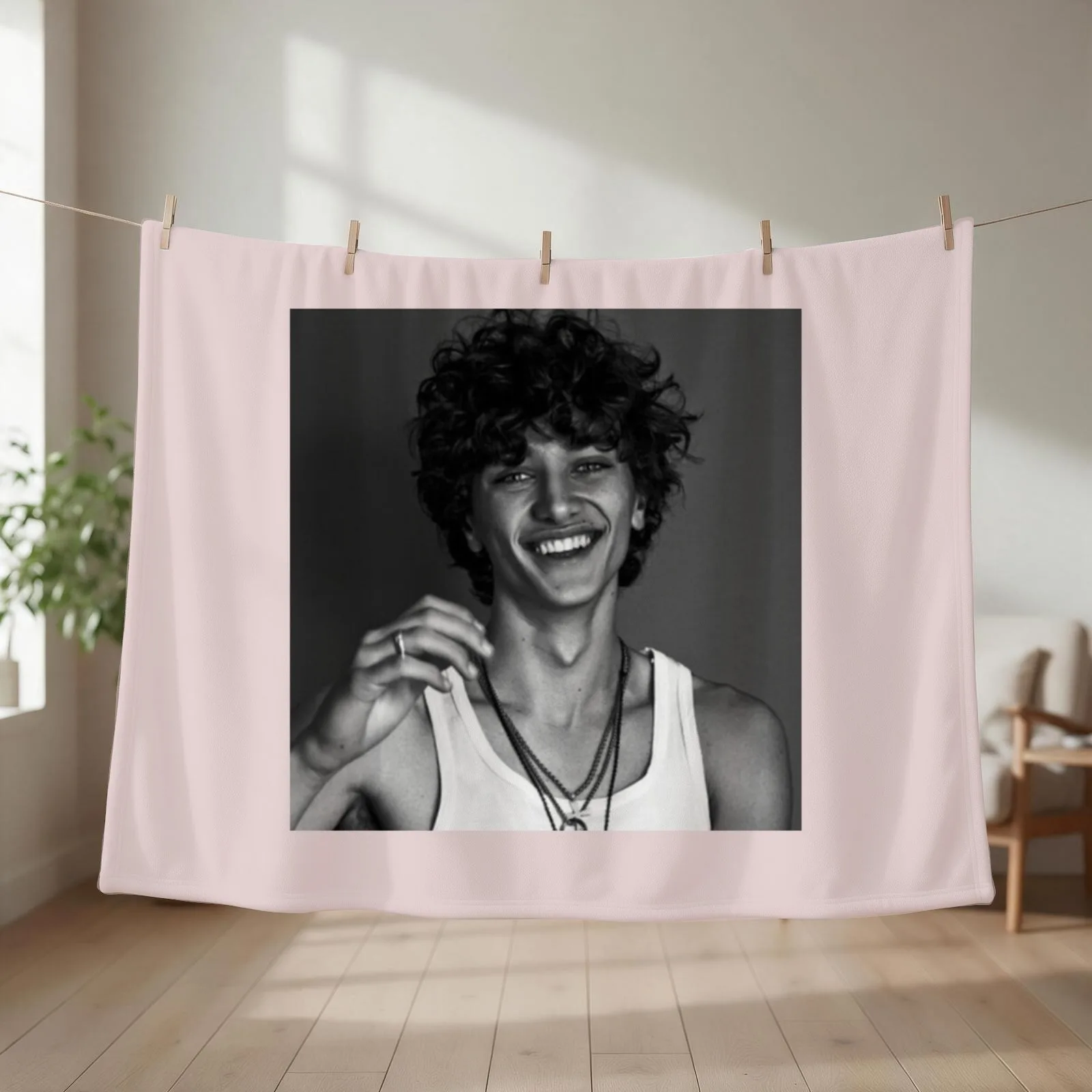 gavin casalegnojeremiah fisher Throw Blanket couch cozy soft plush fuzzy picnic outdoor blanket