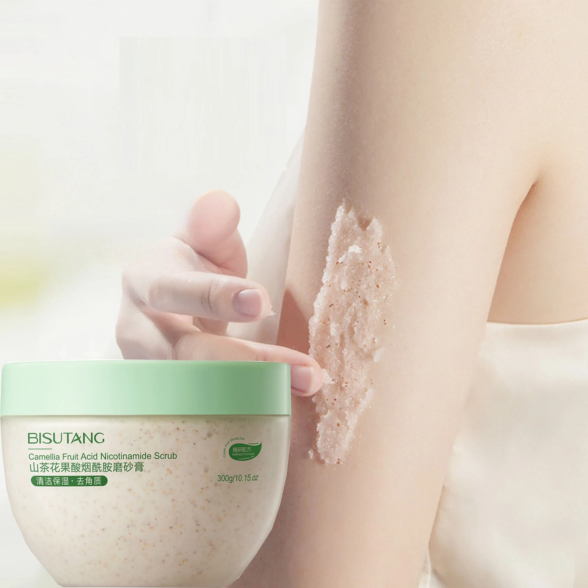 Sea Salt Fruit Acid Scrub Brightening Skin Exfoliating Bath Improving Chicken Skin Blackening Whitening Body Skincare