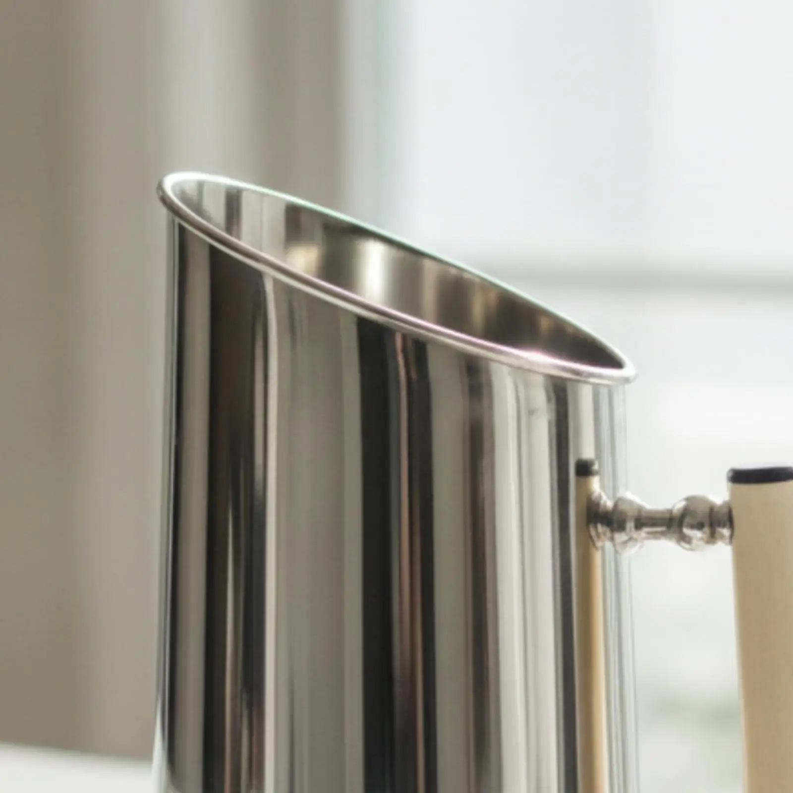 Beverage Serving Tray Elegant Silver Finish Bar Organizer with Ice Bucket for Chilled Refreshment