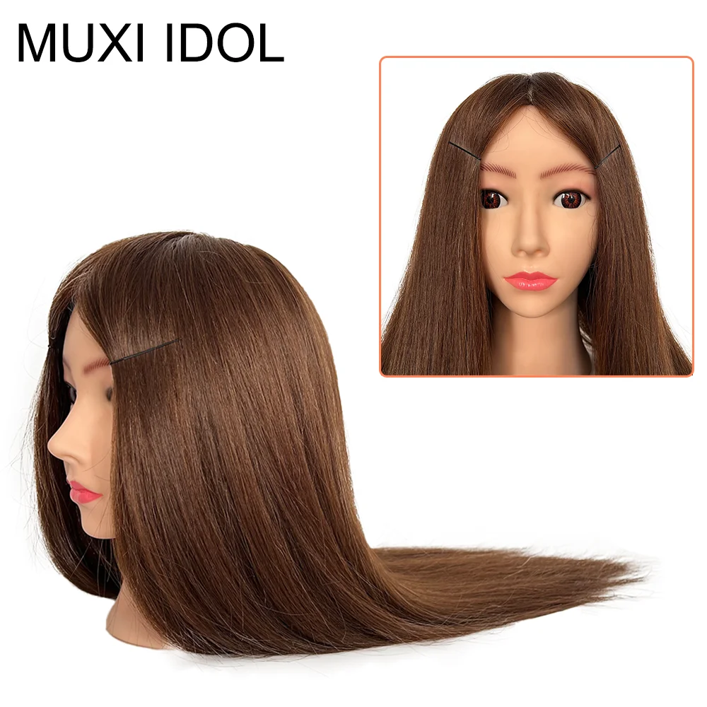 

Mixed hair Mannequin Head for Makeup & Hairstyling Practice – Perm,Braiding,Cosmetics Training (Professional Stylist Tool)