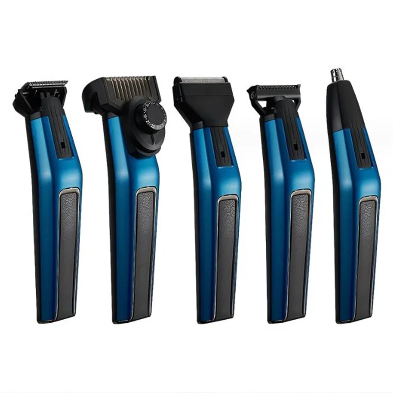 전기 남자 손질 키트 남자를위한 세부 스타일 트리머 얼굴 수염 면도기 코 이발 페이딩 클리퍼 정밀 콧수염 면도기