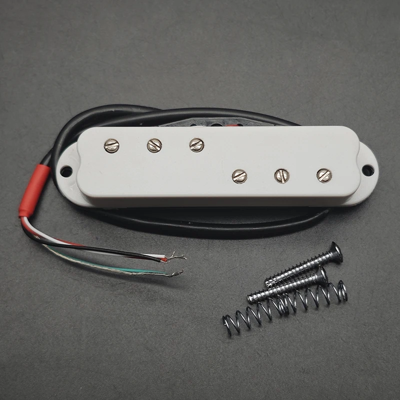 St mini humbucker 3 + 3 pólo ajustável peça única bobina captador tamanho 9k 4 condutos bobina de saída divisão captador multi cor