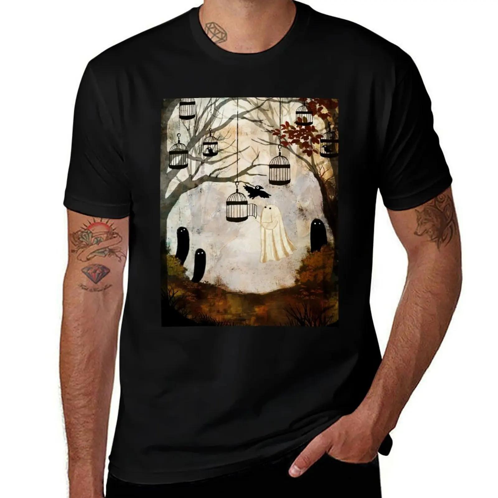 Don't Look Back T-Shirt Graphic Print Short Sleeve T-Shirt
