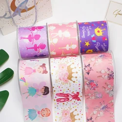 DIY Dancing Girl Printed Grosgrain Ribbon For Craft Supplies Sewing Accessories 5 Yards, Planar Resins Mold 10 Pieces. 52216