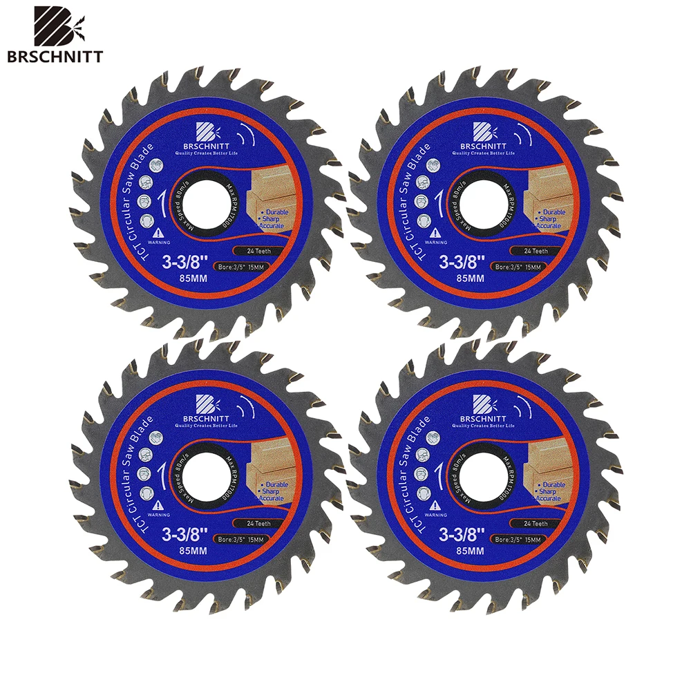 

BRSCHNITT- Cutting Disc Diameter 85mm Mini Saw Wood Working Saw Blades Plastics Saw Blade, Wood Composites Cutting Disc