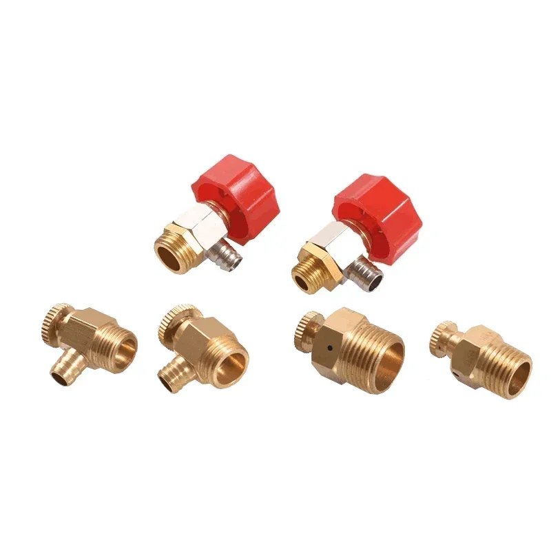 

1/8" 1/4" 3/8" 1/2" BSP Male Thread Brass Air Pressure Vent Valve Safety Release Valve Pressure Relief Valve