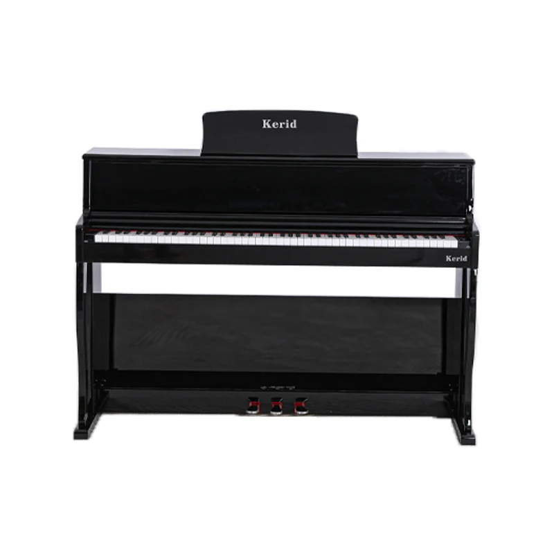 

New product keyboard stand music instrument wooden black keyboard 88 key weighted digital piano three-pedal electric piano