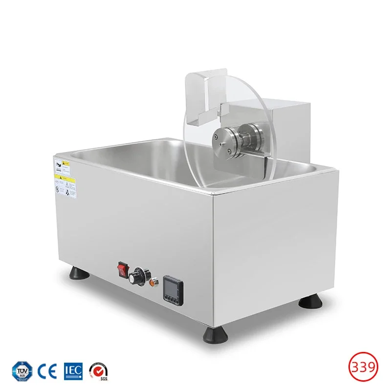 

14L Chocolate Melter Drum-Style Commercial Chocolate Tempering Machine for Cake and Dessert Making Chocolate Holding