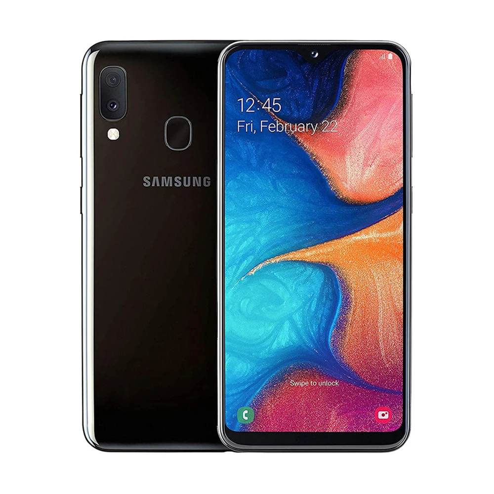 Samsung Galaxy A20e Smartphone Android Inteligente 5.8 polegadas 3000mAh 720x1560 Versão Global 2SIM NFC Original Desbloqueado