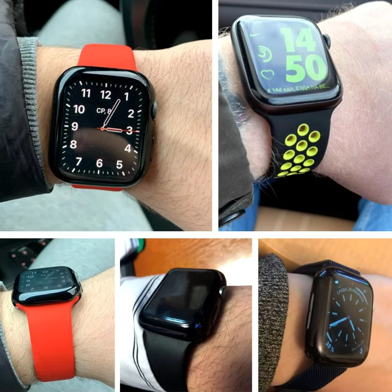 Защитный чехол для Apple Watch 9 8 7 45 мм 41 мм, универсальное защитное стекло от падения серии 6 5 4 SE 44 мм 40 мм, аксессуары