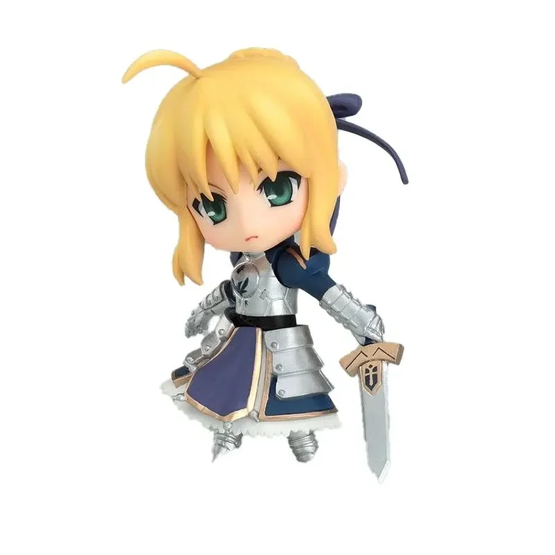 Fate/stay Night Anime Figures Saber Q Version Dolls 121# Action Figure Collection Model Cartoon Decor Kids Toy Gifts