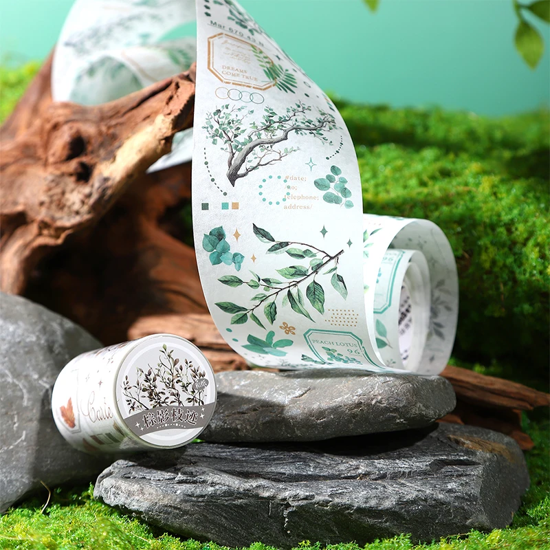 6PCS/LOT Notes on Branches and Leaves series cute lovely retro decorative paper masking washi tape