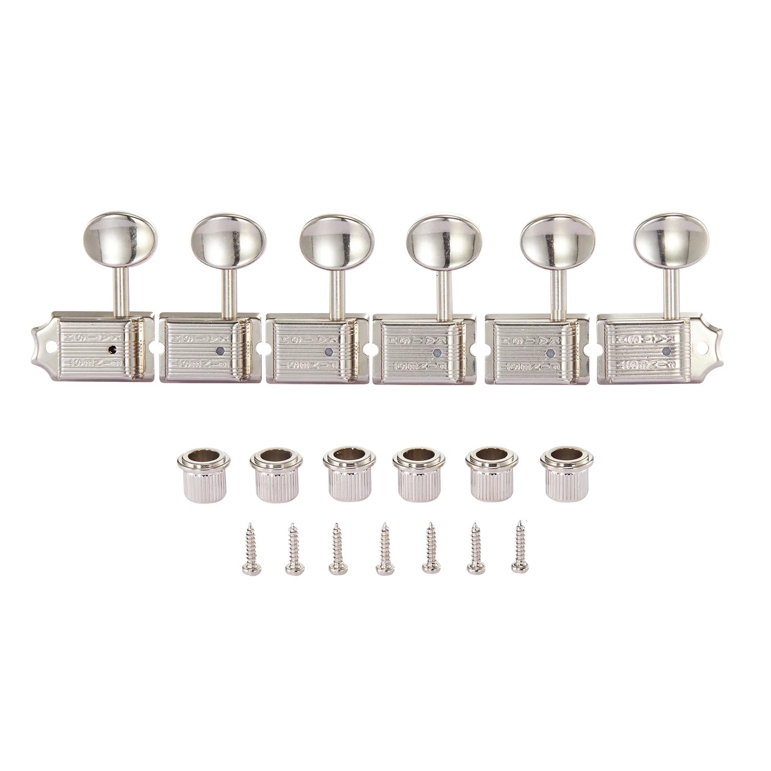 Lefty Split Shaft Vintage Guitar Tuning Keys Tuners Left Handed Machine Heads with Metal/Plastic Oval Button for Strat TELE