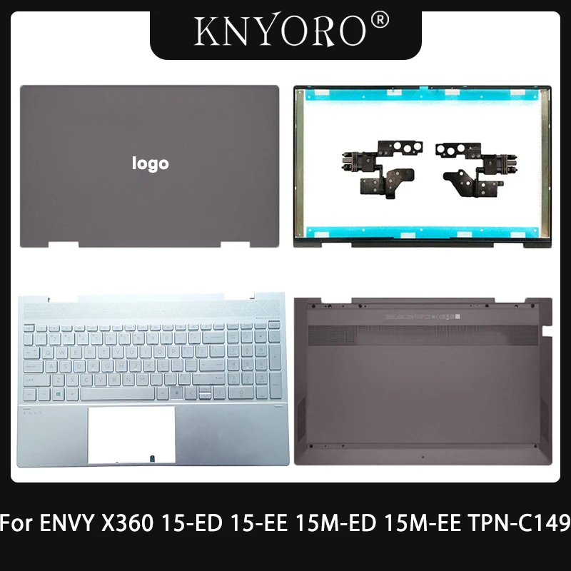 

For HP Envy X360 15-ED 15-EE 15M-ED 15M-EE TPN-C149 Case Laptop Back Cover Bezel Palmrest Keyboard Bottom Case Top L93204-001