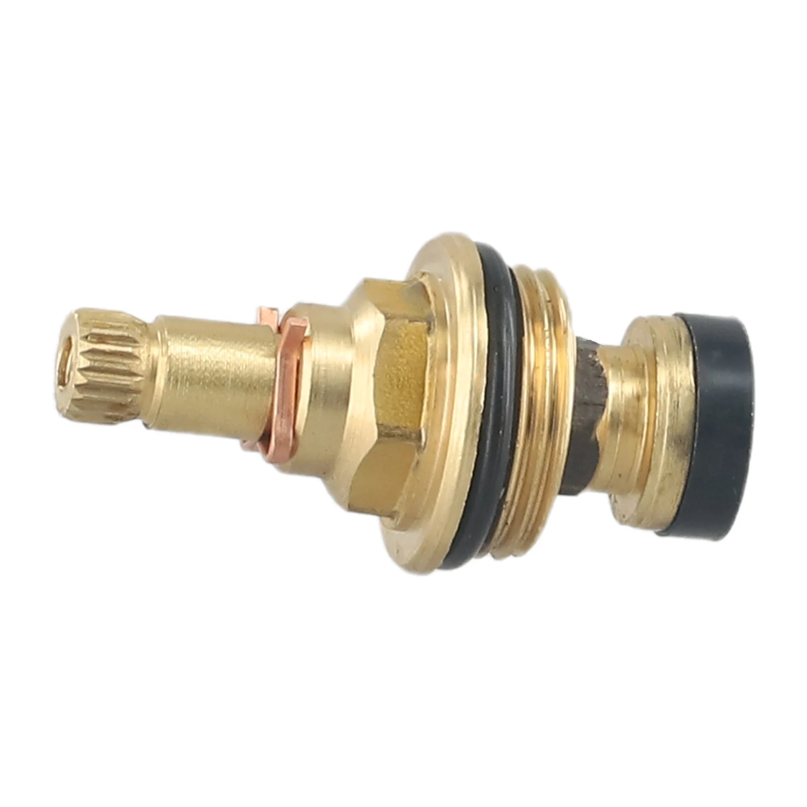 1 X Brass Slow Opening Spool Faucet Hot & Cold Water Valve Core Water Spool G1/2 Copper Body Slow Opening Valve Core