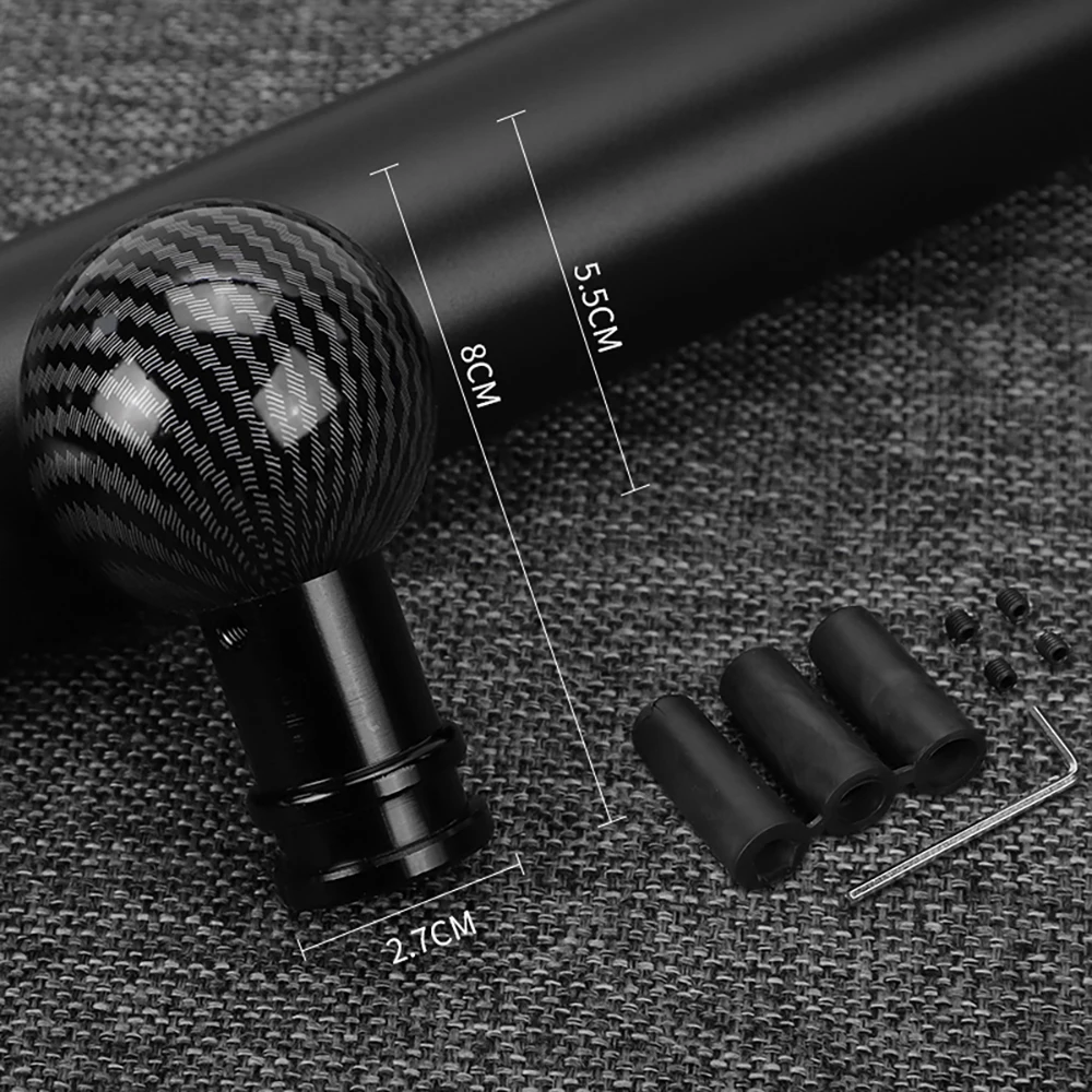Mahagoni Holzmaserung Carbon Fiber Schaltknauf Auto Innenraum Manuelle/Automatikgetriebe Universal Auto Schalthebel – Detail 11