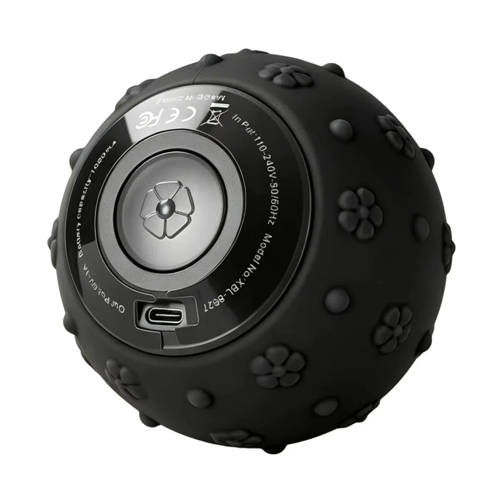 5 Gears Vibrating Massage Ball Portable Multi-function Foam Roller Comfortable Muscle Relaxation Massage Equipment Yoga