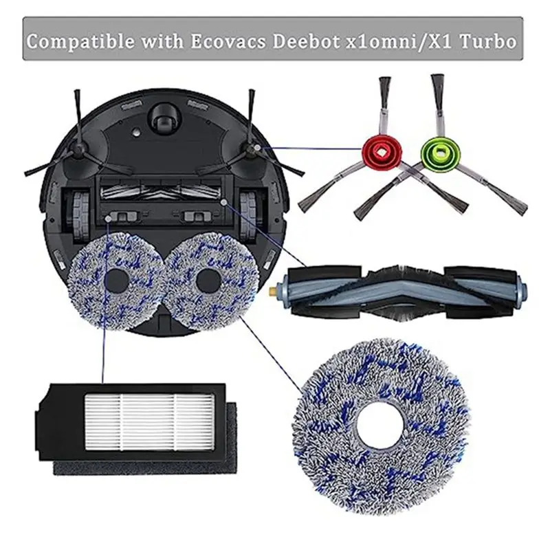 

REST подходит для аксессуаров для подметальных машин Cobos X1 OMNI/T10, тряпичная щетка, боковая щетка, фильтр, мешок для пыли, запасные части