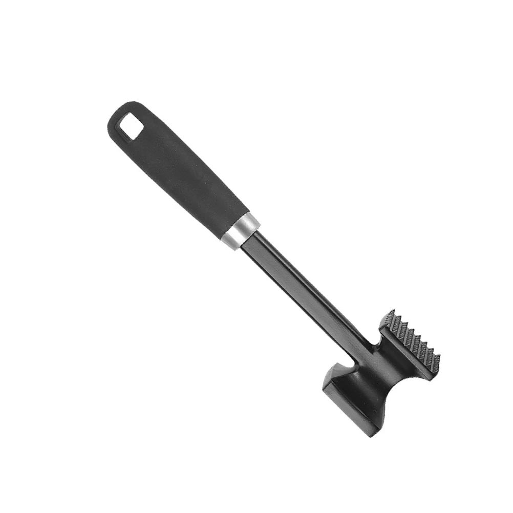 

Double Sided Kitchen Meat Hammer Aluminum Alloy Masher Tenderizer Steak Tool Long Handle Practical Storage