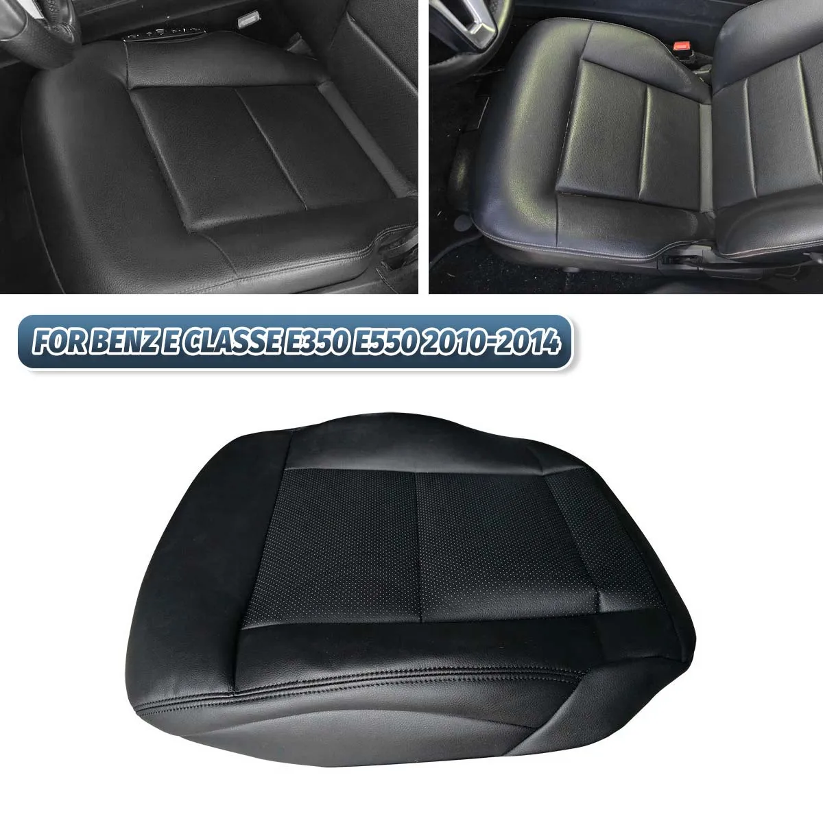 

Чехол на кнопку управления сиденьем водителя (правая передняя сторона) из черной водонепроницаемой искусственной кожи для Mercedes-Benz E-класса E350 E550 2010-2014 годов