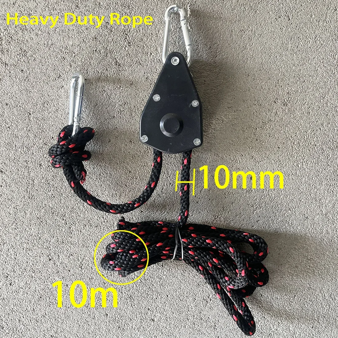 10 mm Krawatte, robuster Seilaufhänger, Campingzelt, Seil, Ratsche, Kajak, Kanu, Boot, Bogen, Heckwerkzeug – Detail 4