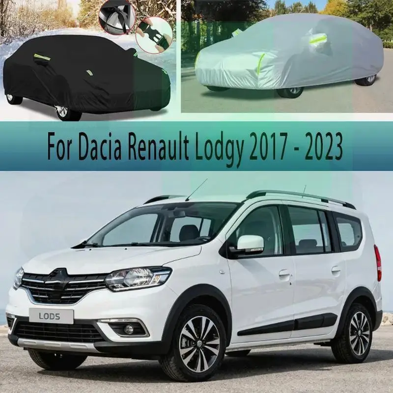 

For Full Waterproof Dustproof Outdoor Protection Sunshade for Dacia Renault Lodgy 2017 2023 Car Covers