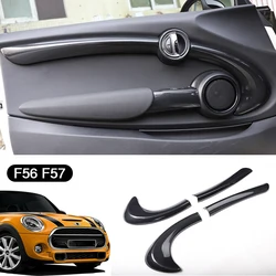 Car Door Decorative Cover Modification Shell Interior Carbon Sticker For BMW MINI Cooper S JCW F56 F57 Car Styling Accessories