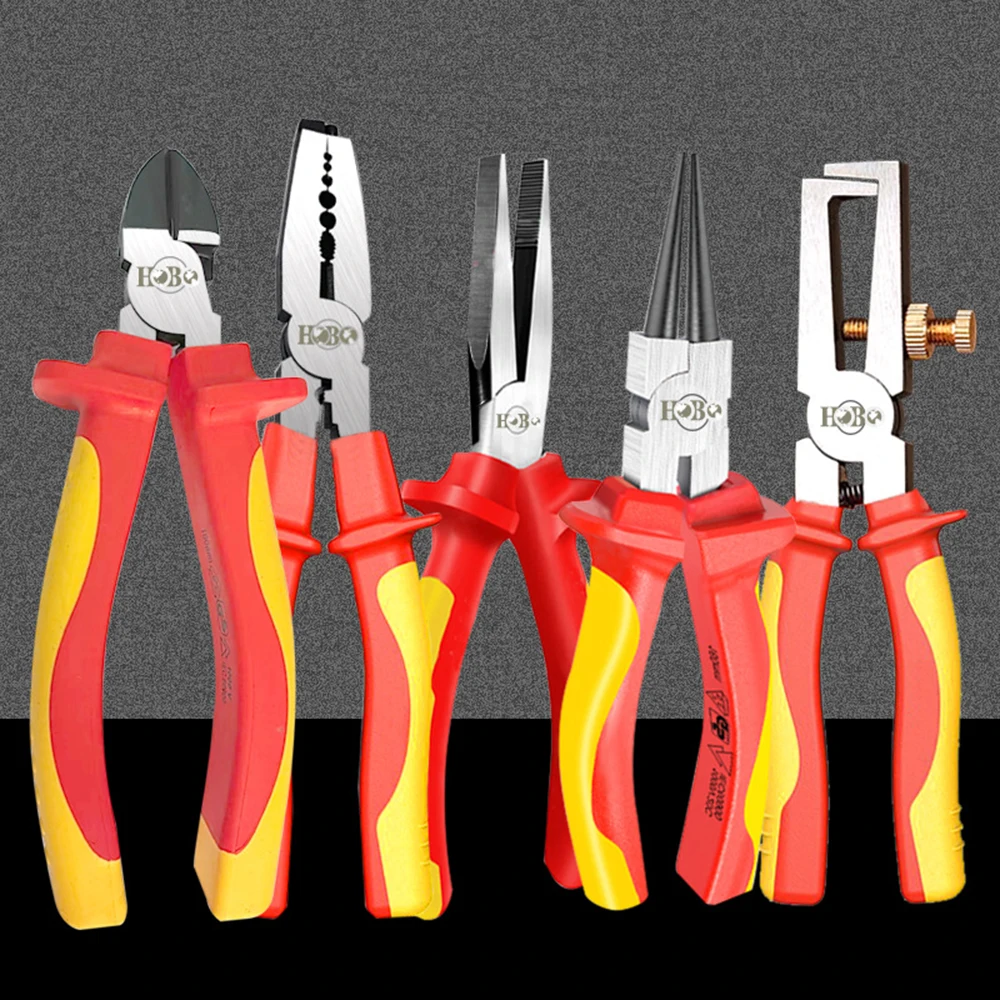 Pince coupante professionnelle de 6/7/8 pouces, outil de dénudage de fil, coupe latérale, bavures de câble, électriciens, outils manuels de réparation de bricolage