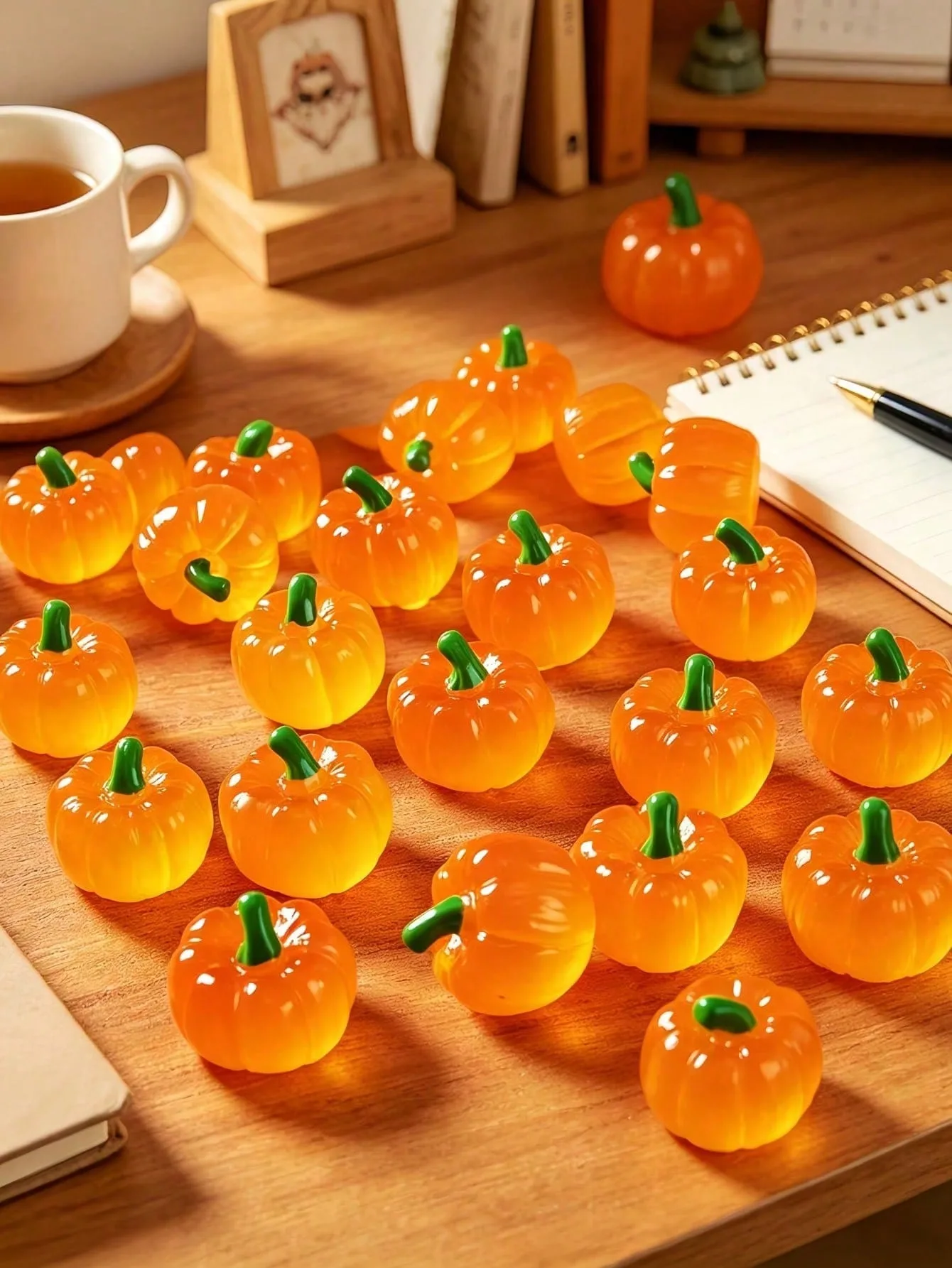 1/15/30/50Pcs Mini Artificial Pumpkin Ornaments, Fall Fake Vegetable Pumpkins, Tabletop Miniature …Landscape Decor For Halloween