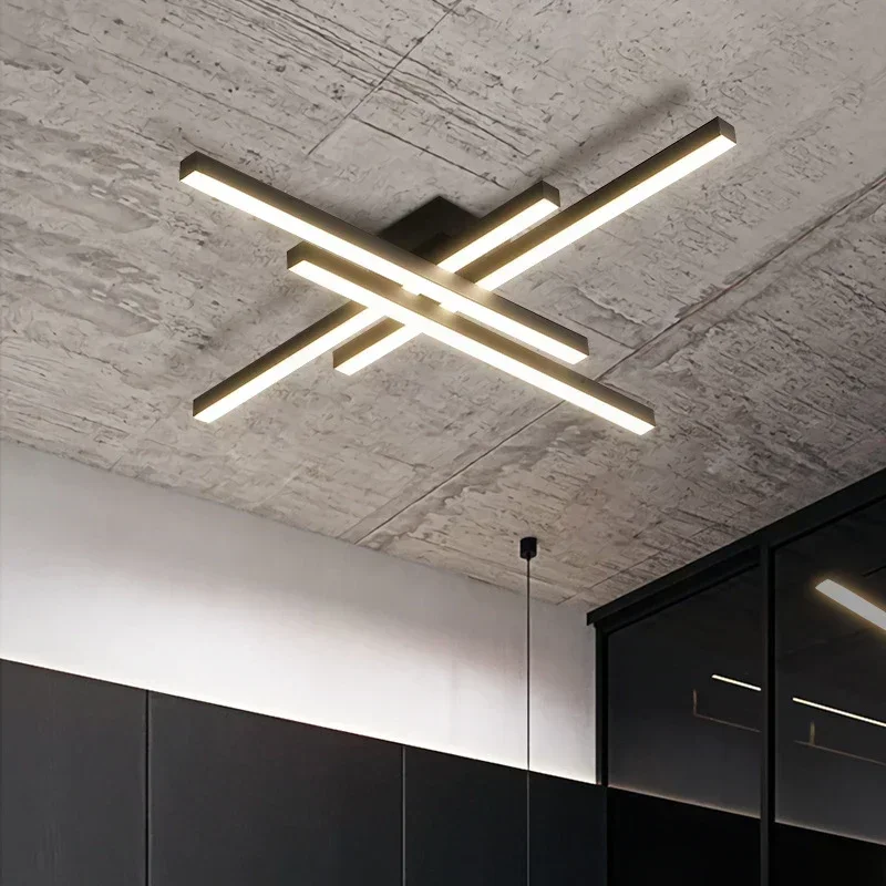 Imagem -05 - Nordic Luz de Teto Led Moderna Lâmpada do Teto Longo 30 40 50cm Lâmpada para Sala Estar Quarto Jantar Decoração Casa Luminária Led