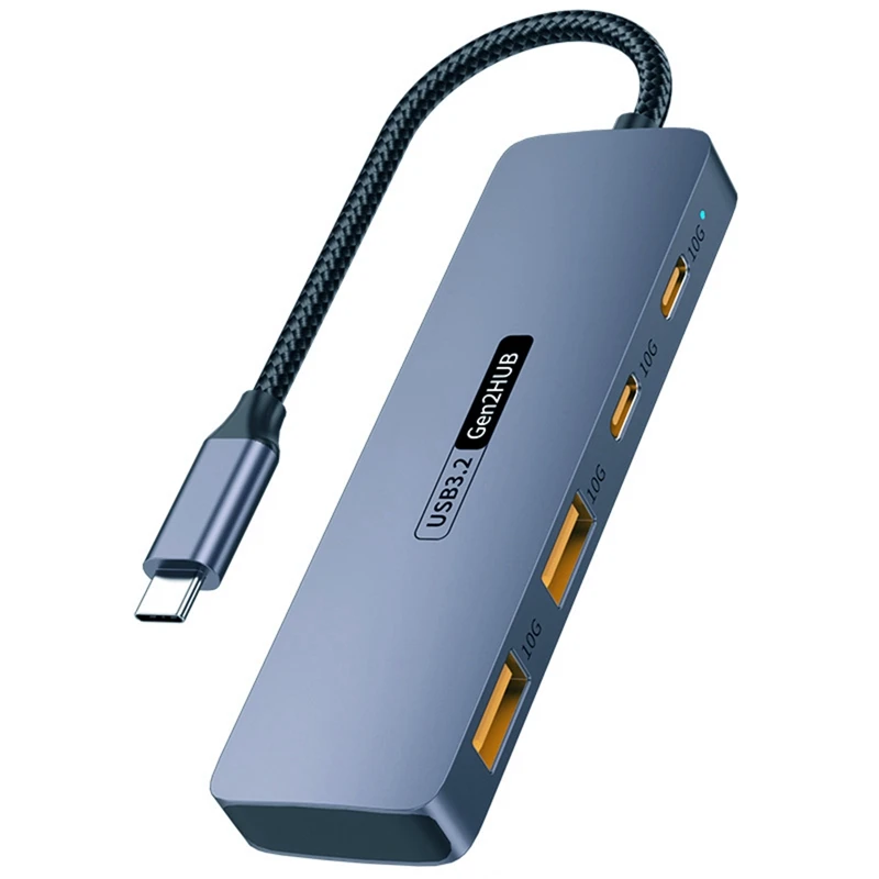 

10Gbps USB C HUB High Speed USB Splitter USB Type-C 3.2 HUB For PC Laptop Tablet Phone Hard Drive
