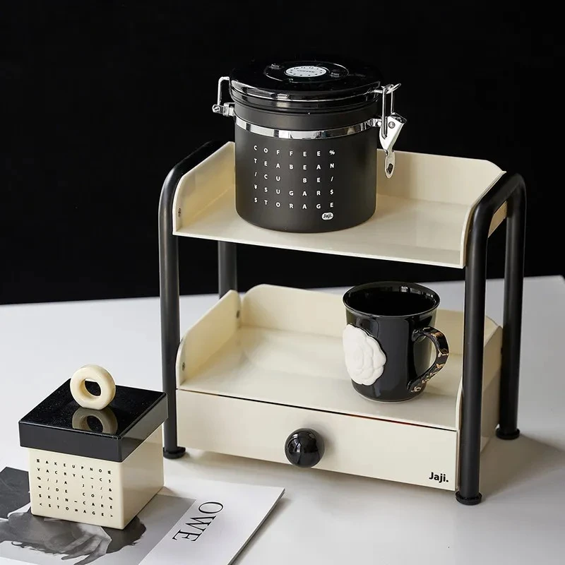 

Акриловый органайзер для закусок с выдвижными ящиками — столешница для хранения чайной комнаты, кухни, подстаканник для чашек и посуды, прозрачный современный дизайн