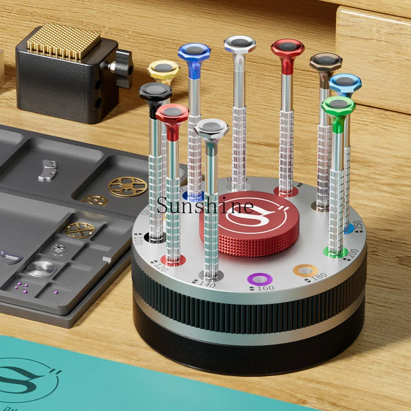 

Watch repair tool, precision turntable screwdriver set, one-word screwdriver