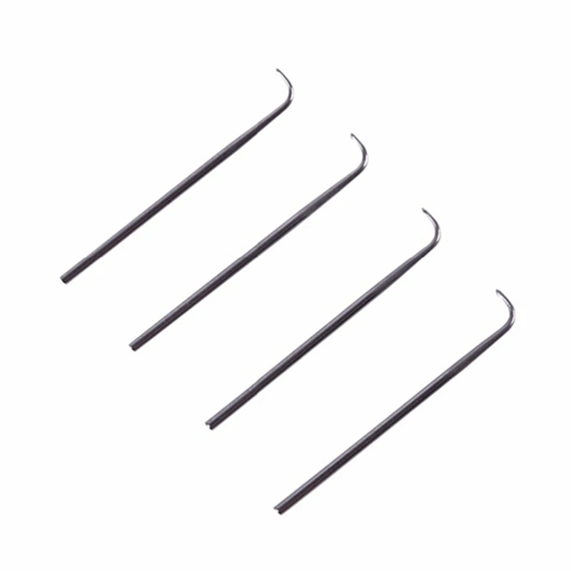 4Pcs Ventilating Needles +1 Brasss Holder Making/Repair Lace Wigs Toupee Hairpiece Wig Knotting Hook Sets Beaded Hook