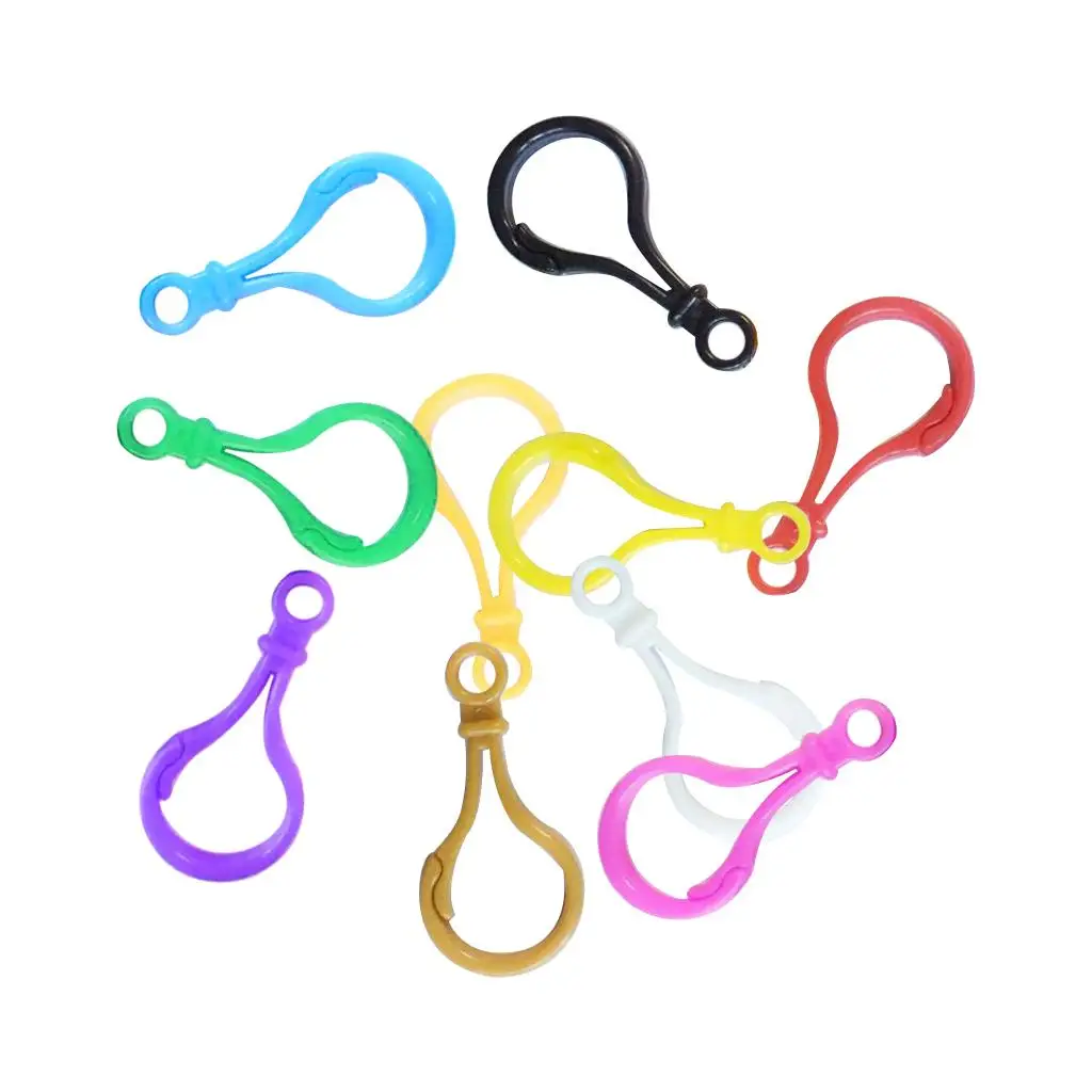 High Quality Plastic Lobster Clasp Clips Multi-color Jewelry Findings for Crafts Key Ring Hooks and Pendants