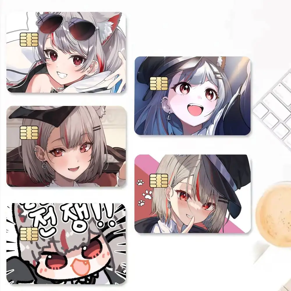 Neneko Mashiro StelLive  Credit Card HD Stickers Game Card Decal Small Chip Waterproof Sticker Gift