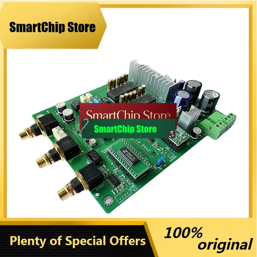 SmCpPCM58P*2 DAC CS8412 Receive Decoder Board Coaxial Bluetooth I2S Input Balanced RCA Output NE5534Op AMP