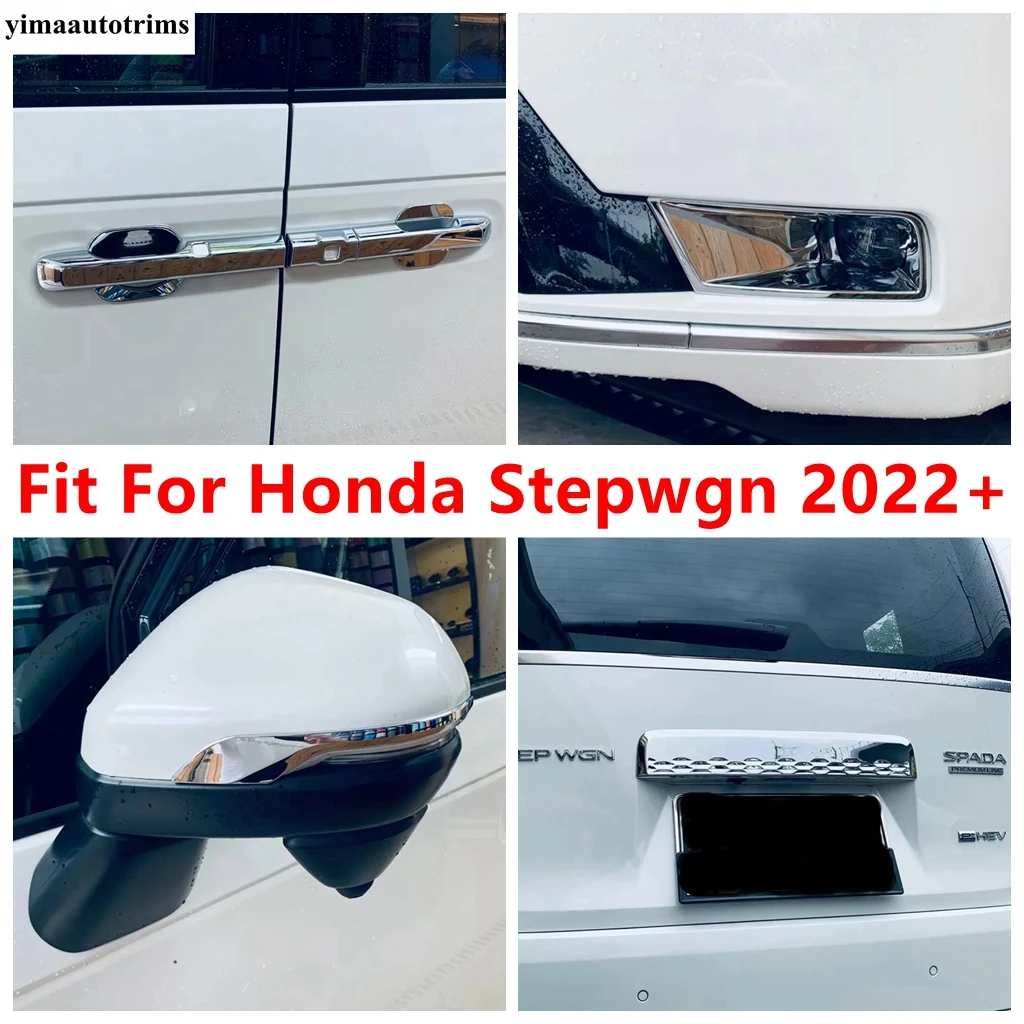 

Rear Tail Strip / Front Fog Lamp / Door Handle / Rearview Mirror Strip Cover Trim Accessories For Honda Stepwgn 2022 2023 2024