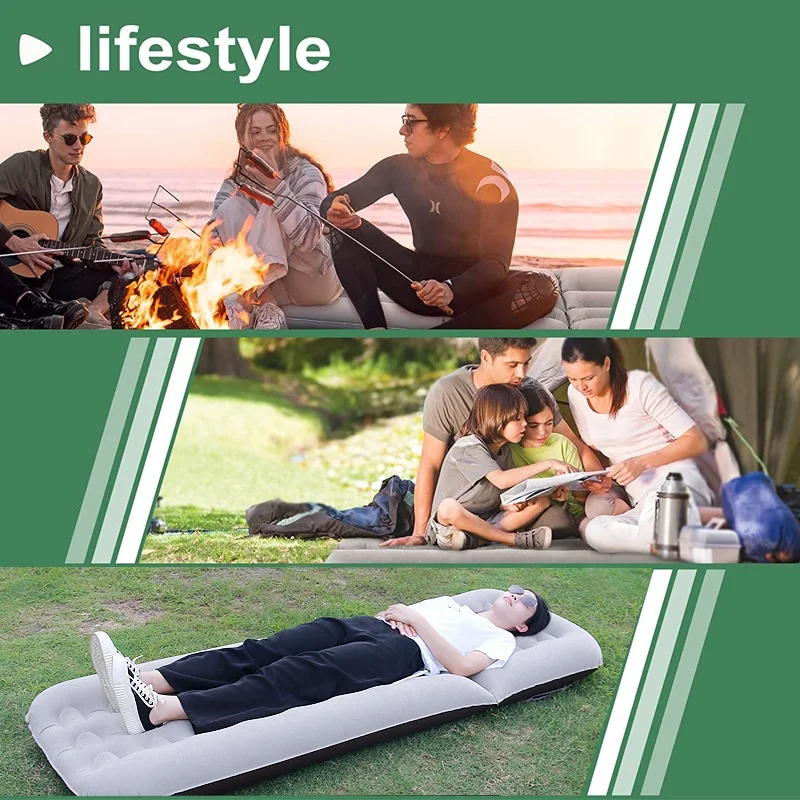 K-STAR Outdoor Automatic Inflatable Mattress Portable Folding Camping Moisture-proof Mattress Inflatable Bed Camping Sofa Bed