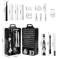 115 in 1 screwdriver combination set  122 batch head glasses  computer phone repair tools  110 pieces set