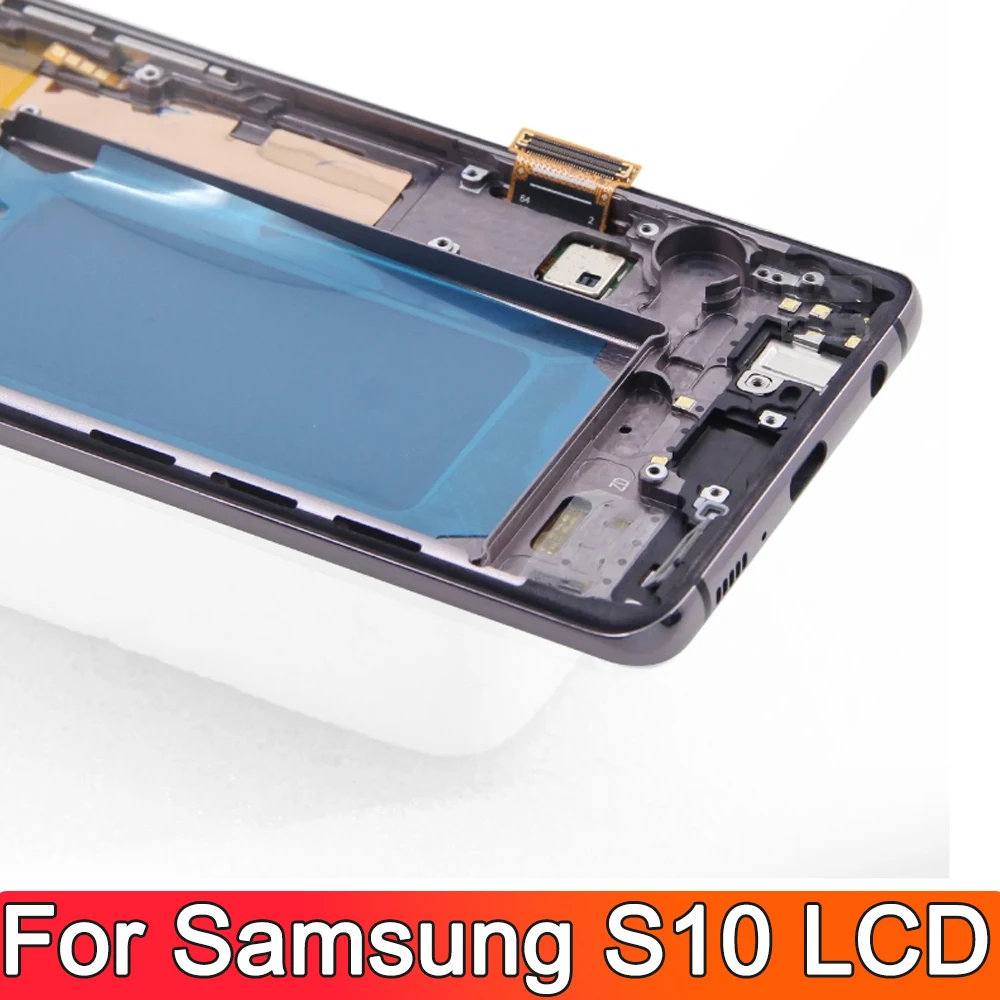 OLED For Samsung Galaxy S10 2019 SM-G9730 G973F LCD Display Touch Screen Digitizer Assembly For Samsung S10 Screen