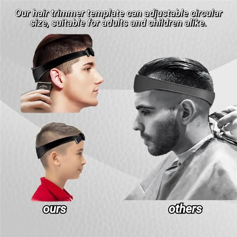 TAIGH-For DIY لدليل تشذيب الشعر المنزلي، شريط سيليكون منحني قابل للتنفس لقص الشعر #3