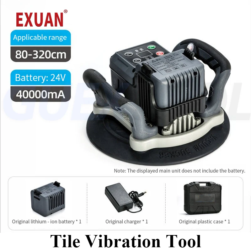 

600W Industrial Grade Electric Vacuum Suction Cup Heavy Duty Vacuum Lifter for Granite Tile Glass Stone 4000mAh Battery
