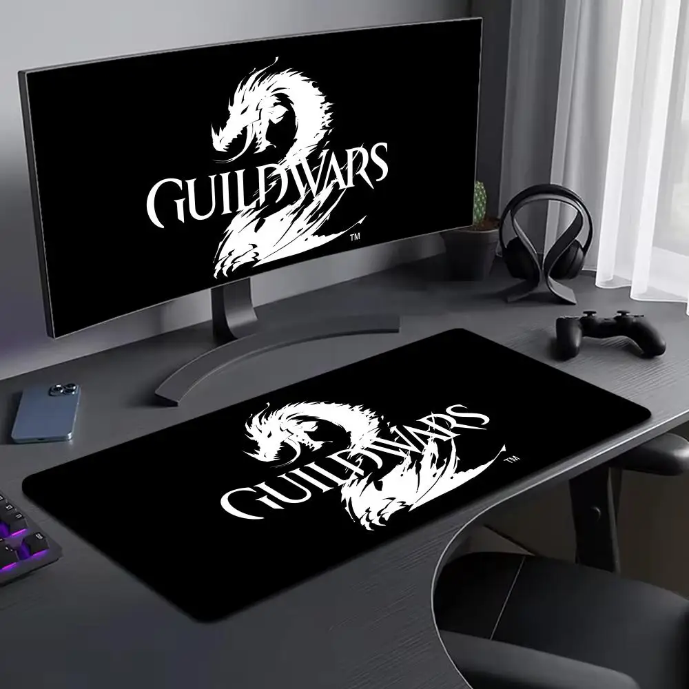 

guild wars 2 Mouse Pad Large Computer Mouse Pad Office Accessories XXL Pc Gamer Non-slip Deskmat Mousepad Keyboard Rubber Game