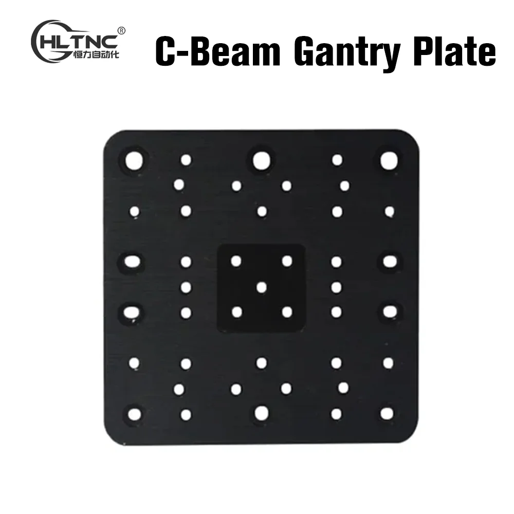 HLTNC Openuilds 3D Printer Aluminum Plate C-beam Gantry XLarge T6x125x125 mm Z Axis Mounting Plate For Mini Milling Machine