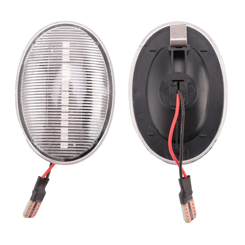 ABRW-1 Pair Car LED Fender Side Light Transparent Case Accessories For MINI Cooper S R55 R56 R57 R58 R59 Running Water Turn Sign